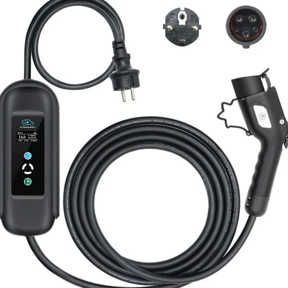 Sähköauton latauslaite EV, Type1, 1-vaihe, 16A, 3.7kW, 5m kaapeli*Motorwerk Online