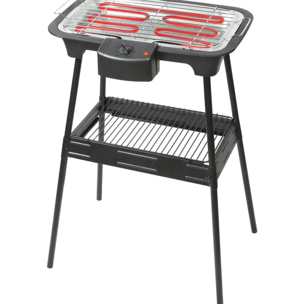New Sähkögrilli 2000W jaloilla musta Sähkögrillit