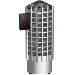Sähkökiuas Glow Corner TRC90XE Steel 9 kW 8-14 m³ erillinen ohjaus*Harvia