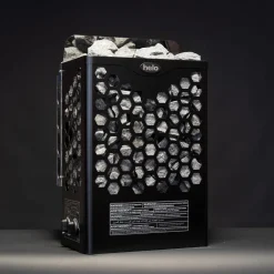 Sähkökiuas Hanko 80 STJ 8 kW 8-12 m³ kiinteä ohjaus musta*Helo Sale