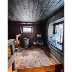 Sähkökiuas Tahko M 9,0 kW 8-15 m³ kiinteä ohjaus musta*Mondex Clearance