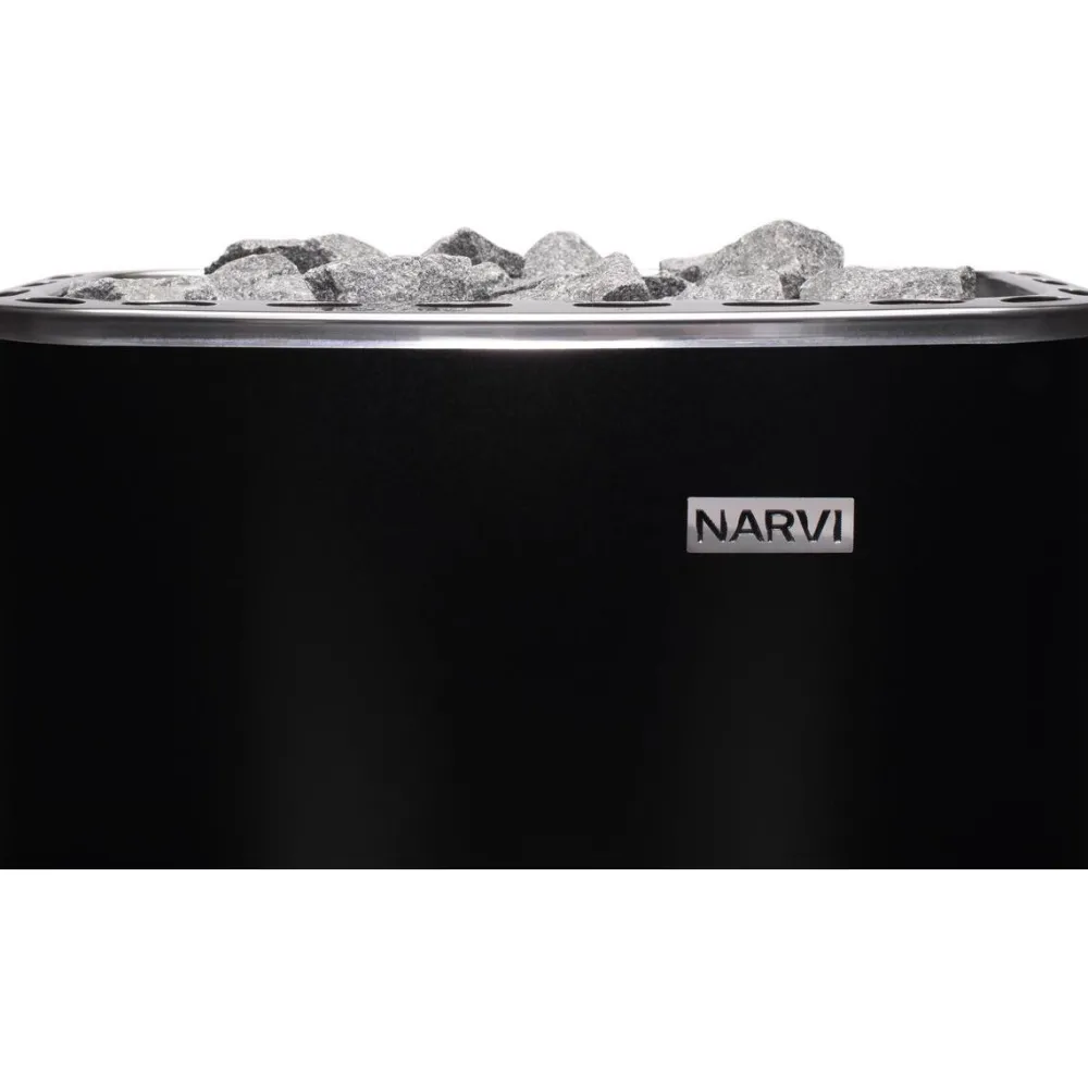 Sähkökiuas NM 900 9,0 kW 9-15 m³ kiinteä ohjaus musta*Narvi Online