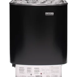 Sähkökiuas NM 900 9,0 kW 9-15 m³ kiinteä ohjaus musta*Narvi Online