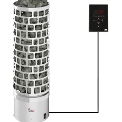Outlet Sähkökiuas Aries Round Ni2 9 kW 8-13 m³ erillinen ohjaus Sähkökiukaat