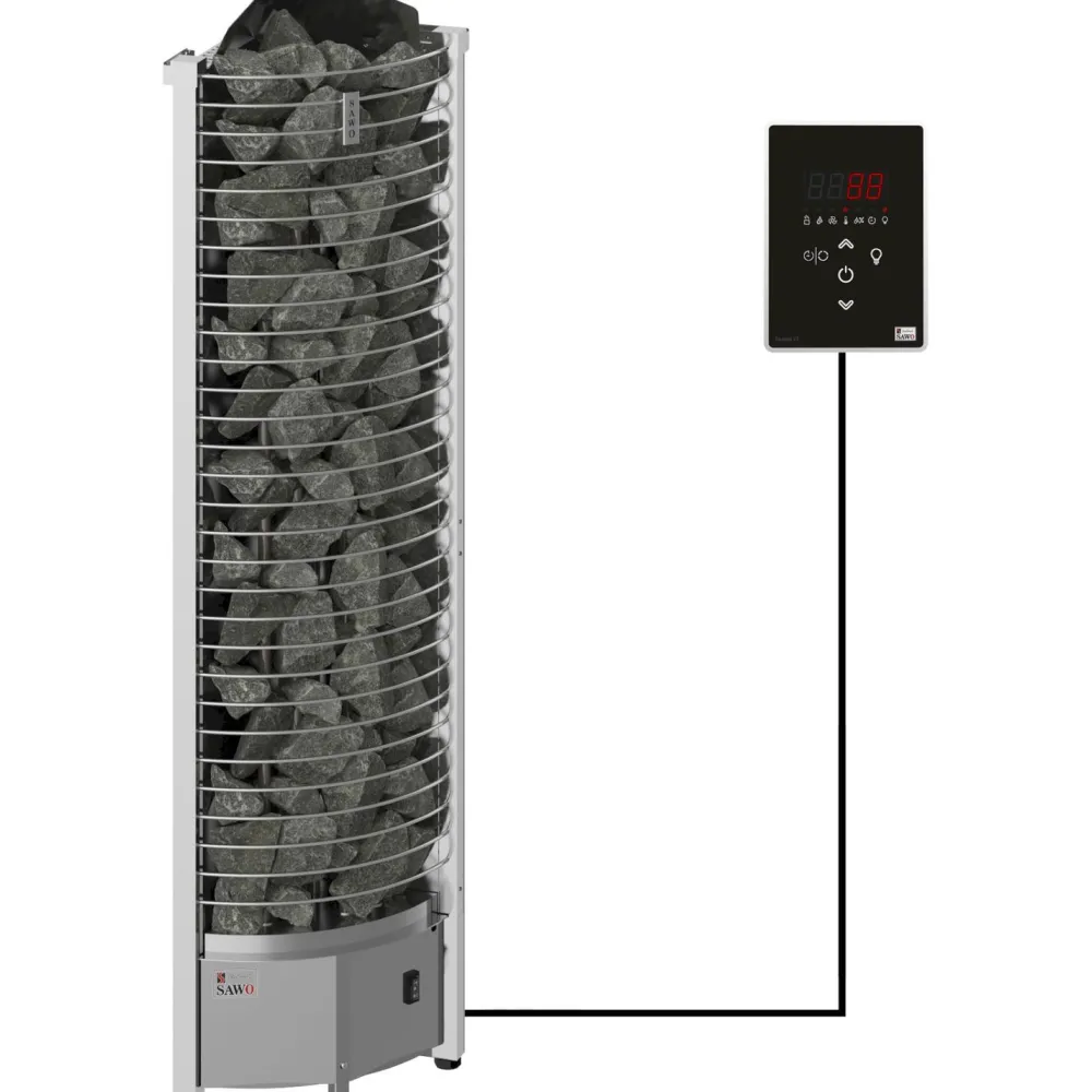 Sale Sähkökiuas Tower Corner Ni2 6 kW 5-8 m³ erillinen ohjaus Sähkökiukaat