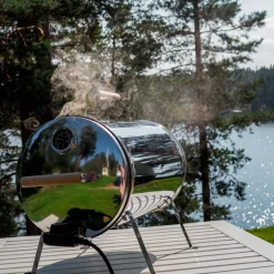 Sähkösavustin 1100W termostaatti 57 x 26 x 41 cm ruostumaton teräs*Kobe Clearance