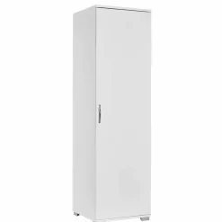 Outlet Siivouskaappi Tuval 063, leveys 50cm, korkeus 176cm, valkoinen Siivouskaapit