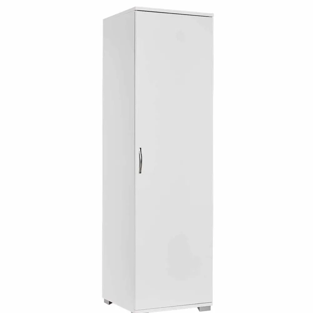 Outlet Siivouskaappi Tuval 063, leveys 50cm, korkeus 176cm, valkoinen Siivouskaapit