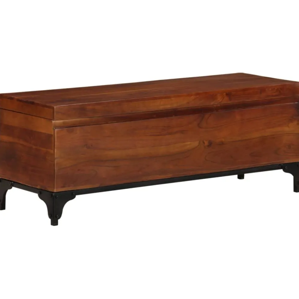 Best Säilytysarkku 110x35x41 cm akaasiapuu Säilytysarkut