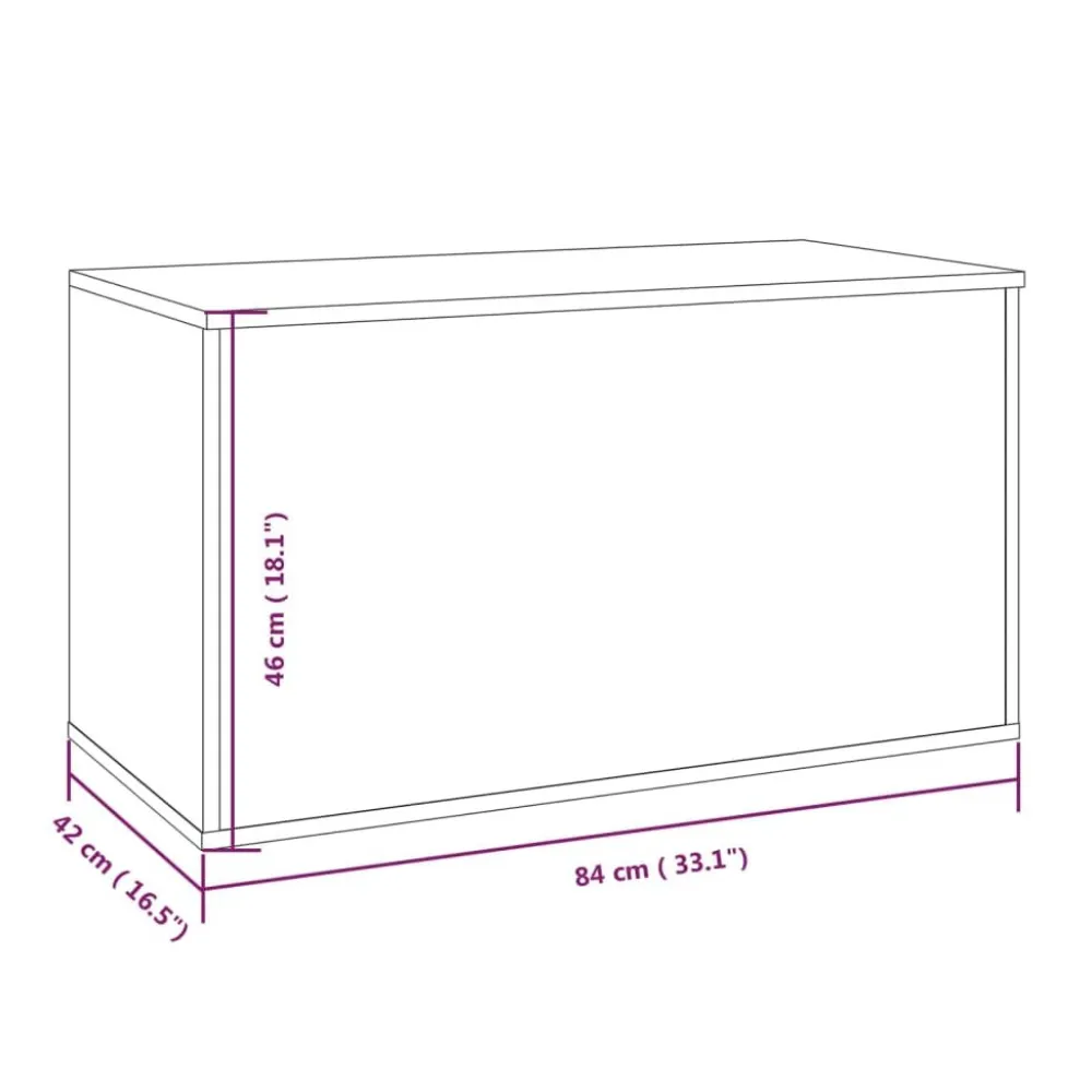 Säilytysarkku 84x42x46cm, eri värejä*FinePRICE Best