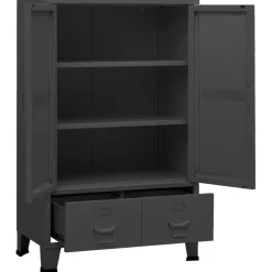 Säilytysarkku 70x40x115cm, metalli, eri värejä*FinePRICE Outlet