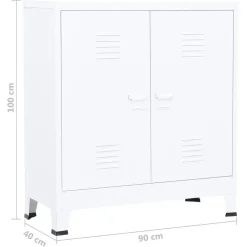 Clearance Säilytysarkku 90x40x100cm, teräs, eri värejä Säilytysarkut