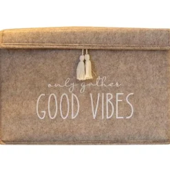 Outlet Säilytyskori Good Vibes, 35x23x23cm, kerma Piensäilytys Ja Korit