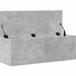 Säilytyslaatikko betoninharmaa 102x35x35 cm tekninen puu (40691)*FinePRICE Clearance