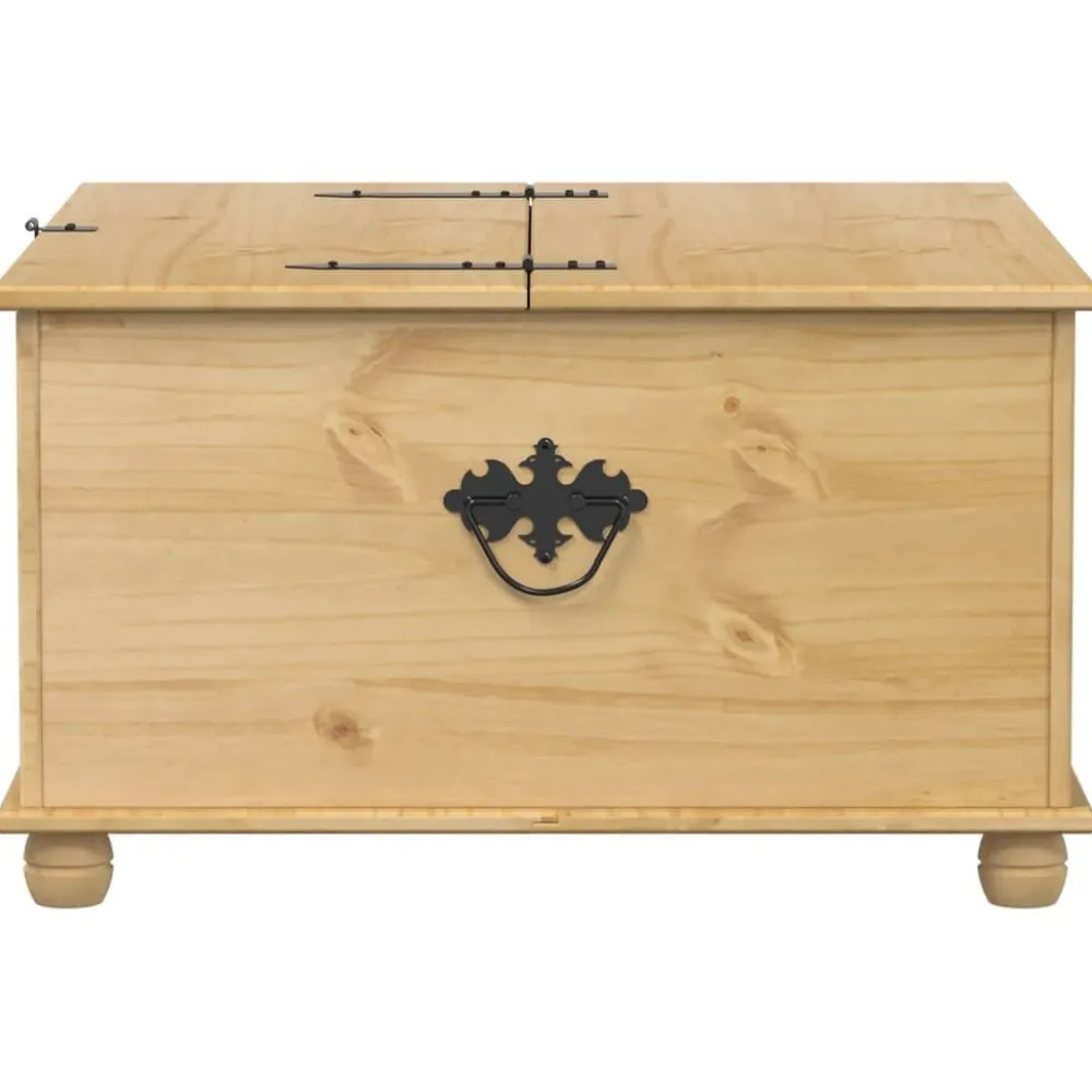 New Säilytyslaatikko Corona 90x78x45 cm täysi mänty (02770) Säilytysarkut