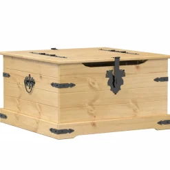 Hot Säilytyslaatikko Corona 78x78x45 cm täysi mänty (02771) Säilytysarkut