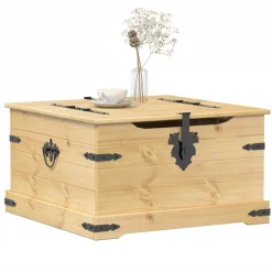 Hot Säilytyslaatikko Corona 78x78x45 cm täysi mänty (02771) Säilytysarkut