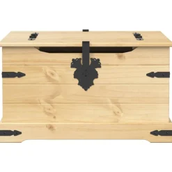 Hot Säilytyslaatikko Corona 78x78x45 cm täysi mänty (02771) Säilytysarkut