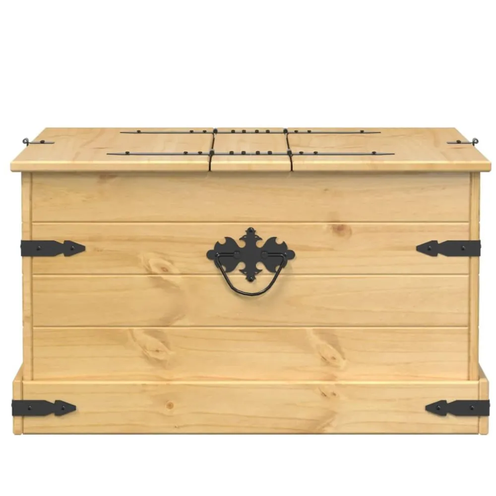 Hot Säilytyslaatikko Corona 78x78x45 cm täysi mänty (02771) Säilytysarkut