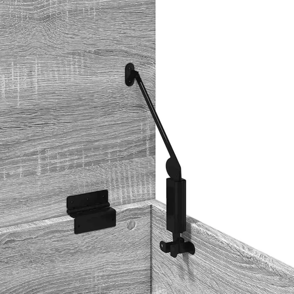 Discount Säilytyslaatikko harmaa Sonoma 90x35x35 cm tekninen puu (40686) Säilytysarkut