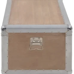 Säilytyslaatikko täysi kuusipuu 91x52x40 cm ruskea*FinePRICE