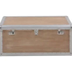 Säilytyslaatikko täysi kuusipuu 91x52x40 cm ruskea*FinePRICE