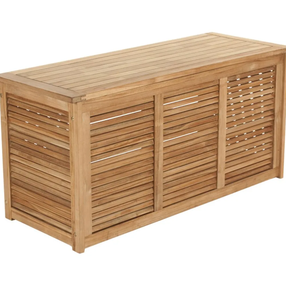 Säilytyslaatikko ulos Papaya, 136x52x65cm, tiikki*Brafab Online