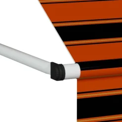 Sisäänkelattava markiisi 200 cm oranssi ja ruskea*FinePRICE Hot