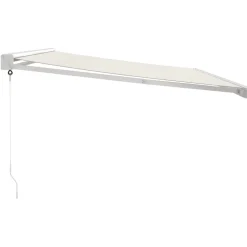 Sisäänkelattava markiisi kerma 4x3 m kangas/alumiini*FinePRICE Clearance