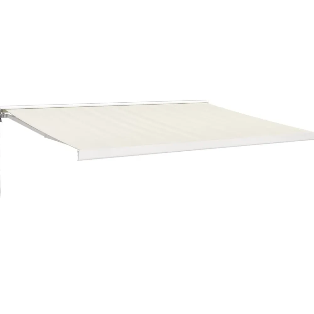 Sisäänkelattava markiisi kerma 4x3 m kangas/alumiini*FinePRICE Clearance