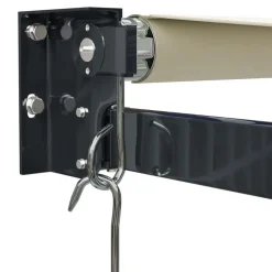 Sisäänkelattava markiisi 5x3 m, kermanvalkoinen, kangas/alumiini*FinePRICE New