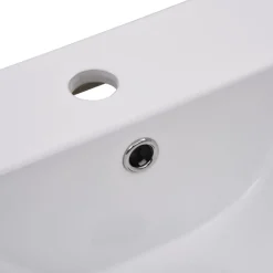 Outlet Sisäänrakennettu pesuallas 42x39x18 cm keraaminen valkoinen Tasoon Upotettavat Altaat