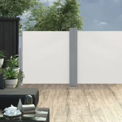 Hot Sisäänvedettävä sivumarkiisi 120x600 cm kerma Markiisit