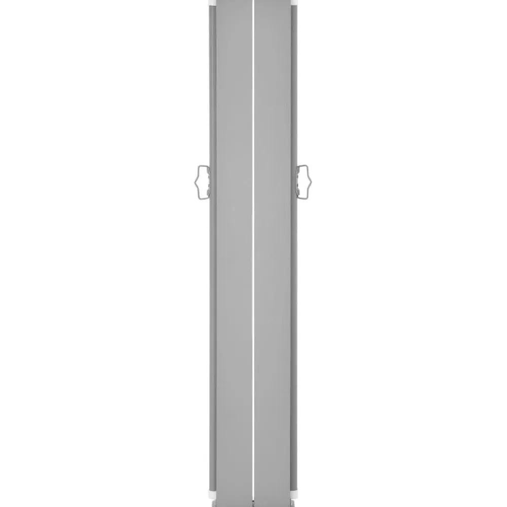 Discount Sisäänvedettävä sivumarkiisi 120x600 cm musta Markiisit