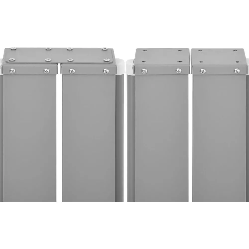 Discount Sisäänvedettävä sivumarkiisi 120x600 cm musta Markiisit