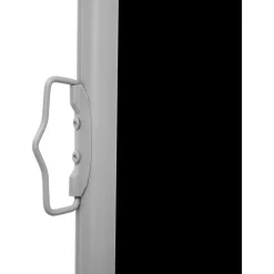 Discount Sisäänvedettävä sivumarkiisi 120x600 cm musta Markiisit