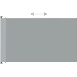 Sisäänvedettävä terassin sivumarkiisi 200x300 cm antrasiitti*FinePRICE Clearance
