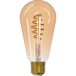 Sisustuslamppu SmartHome ST64 Edison, 4.9W, E27, 350lm, 1800-3000K, amber*Airam Clearance