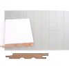 Outlet Sisustuspaneeli STS-3 PN 14x120x2100mm Sj mänty ympäripontattu maalattu valkoinen Kattopaneelit