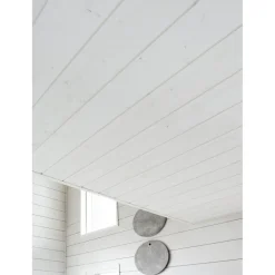 Outlet Sisustuspaneeli Struktuuri STS 15x176x2350 mm valkoinen Saunapaneelit|Kattopaneelit