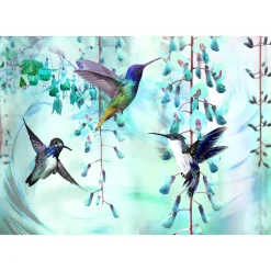 Sisustustarra Flying Hummingbirds II eri kokoja*Artgeist New