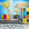 Sisustustarra World Classic Map  eri kokoja*Artgeist Clearance