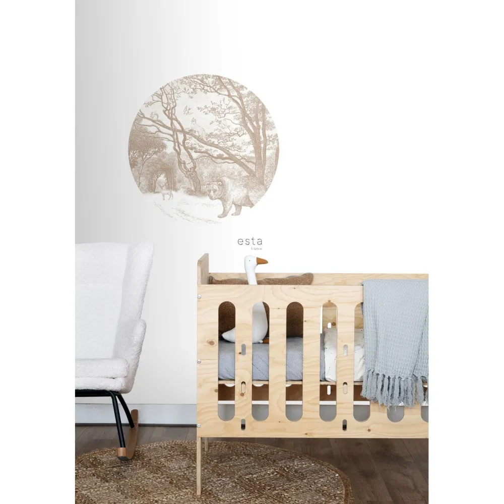 Sisustustarra Forest Friends 159072, karhu, beige, eri kokoja*Esta Hot