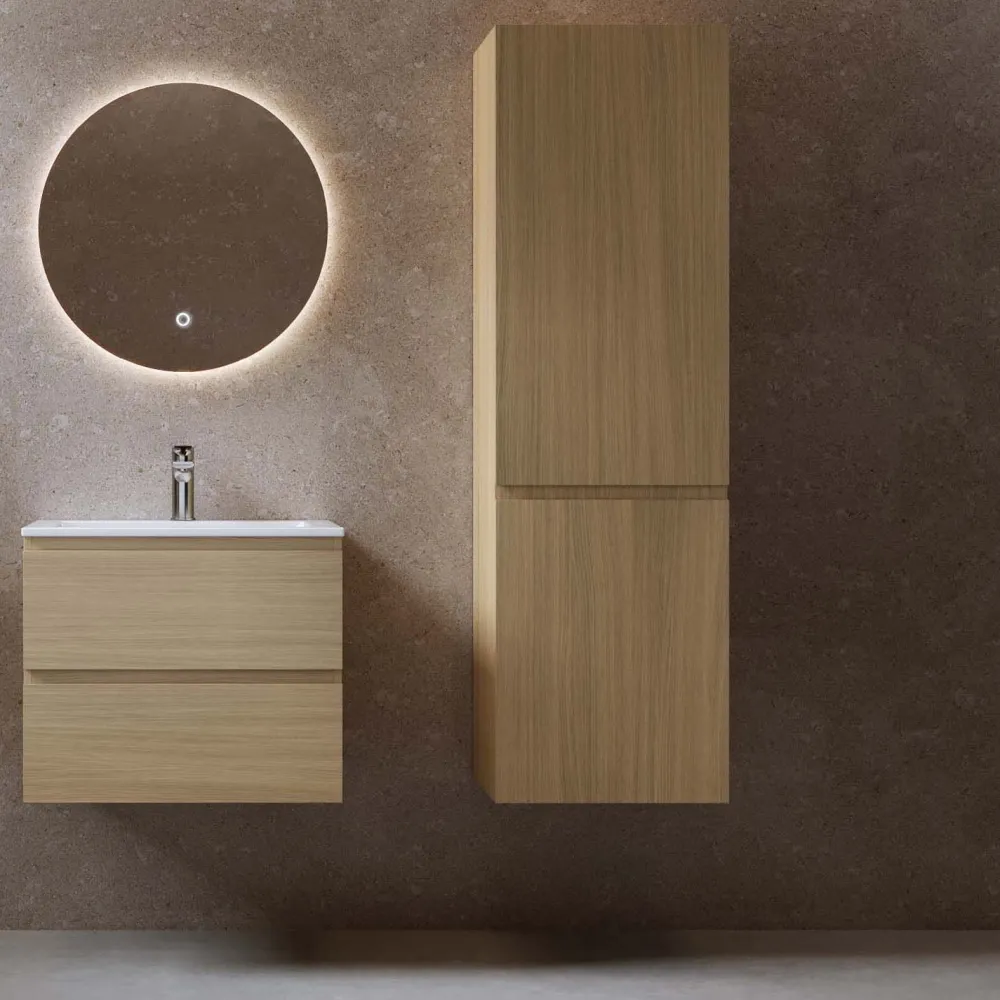 Sivukaappi Eufori, 450x1500x350mm, vaalea tammi*Bathlife