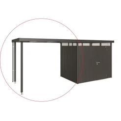 Sivukatos puutarhavajaan HighLine H2 eri värejä*Biohort Discount
