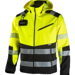 Softshell-takki 6099 huomioväri stretch tuulenpitävä vettähylkivä*Dimex Discount