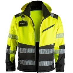 Softshell-takki 6099 huomioväri stretch tuulenpitävä vettähylkivä*Dimex Discount