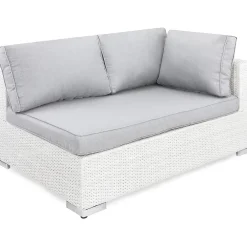 Sohvan päätymoduuli Bahamas vasen valkoinen/harmaa*Comfort Garden Clearance