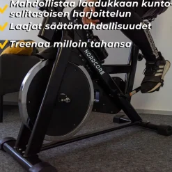 Outlet Spinningpyörä Core 1300, Musta Kuntopyörät