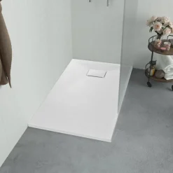 Suihkualusta 90x70 cm SMC valkoinen*FinePRICE Outlet